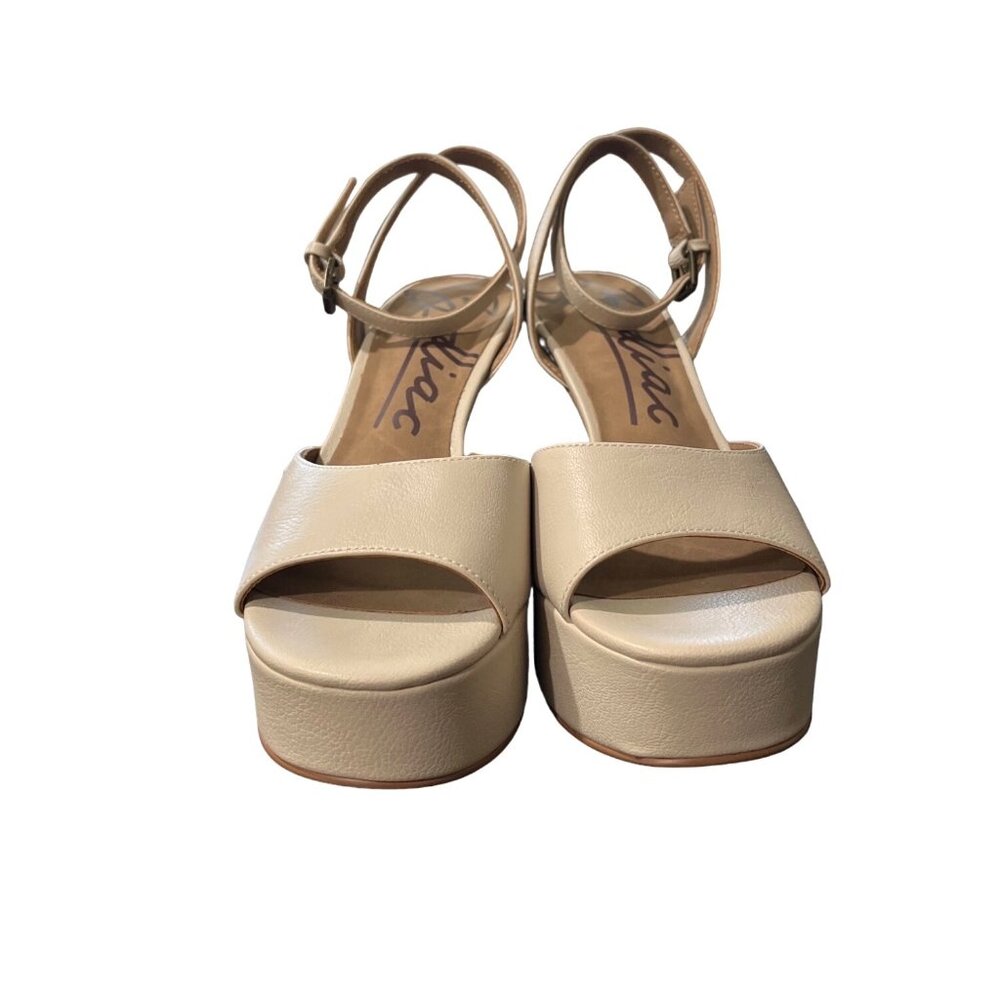 Zodiac Women's Priya Sandals Two-Piece Strap Block Heel Beige Size 8.5 NEW - Picture 4 of 10